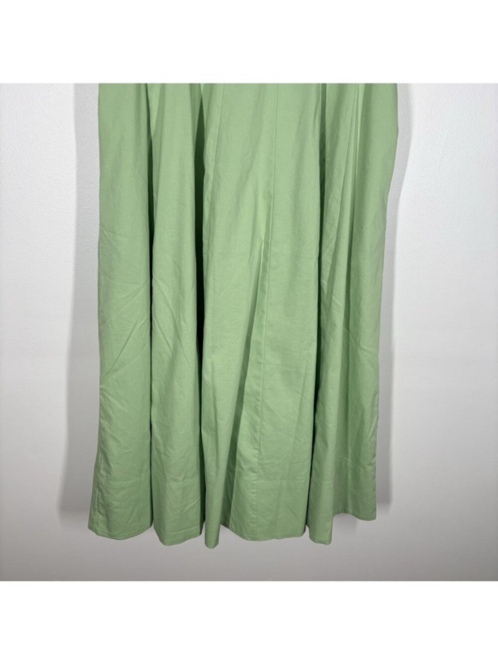 Express Sz XS Mint Square Neck Seamed Smocked Back Midi Dress With Pockets NWOT - Picture 4 of 13